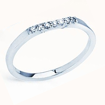 The Perfect Mate; 14kt .07cttw Diamond Contour Band.  Similar Styles R7405D; ...