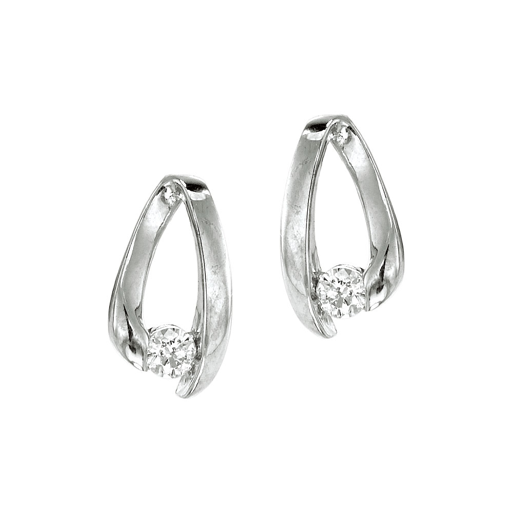 JCX2015: 14k White Gold Diamond Fashion Earrings