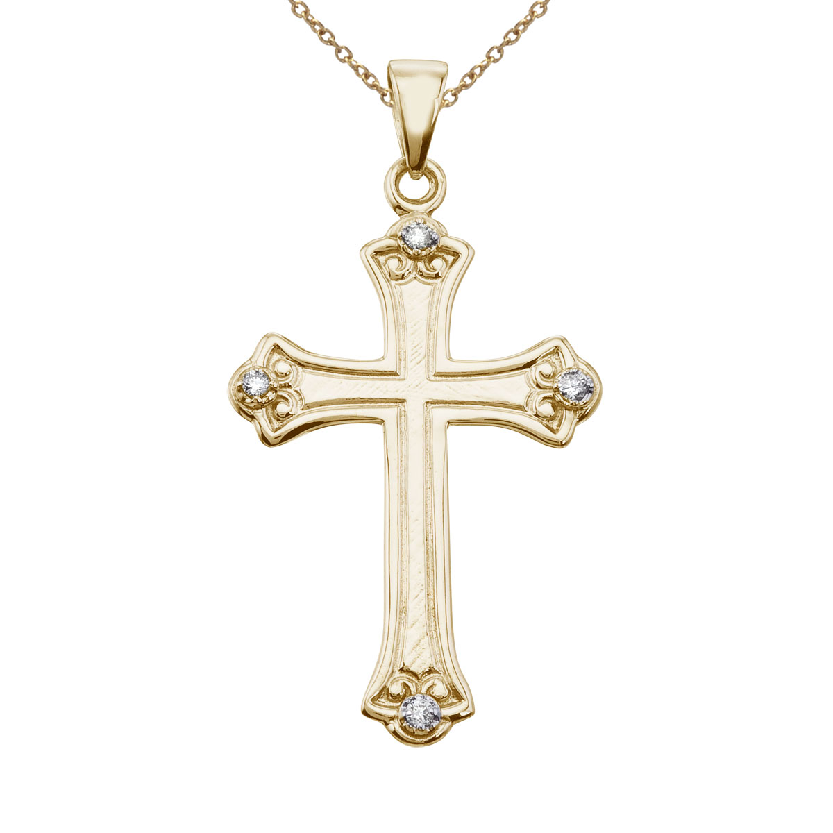 JCX2955: 14k yellow gold cross. A great gift for all ages.