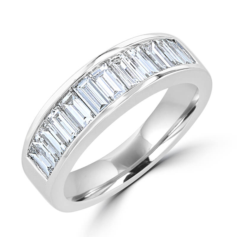JCX391394: BAGUETTE DIAMOND CHANNEL BAND RING