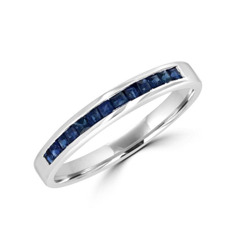 JCX391503: SAPPHIRE THIN CHANNEL BAND RING