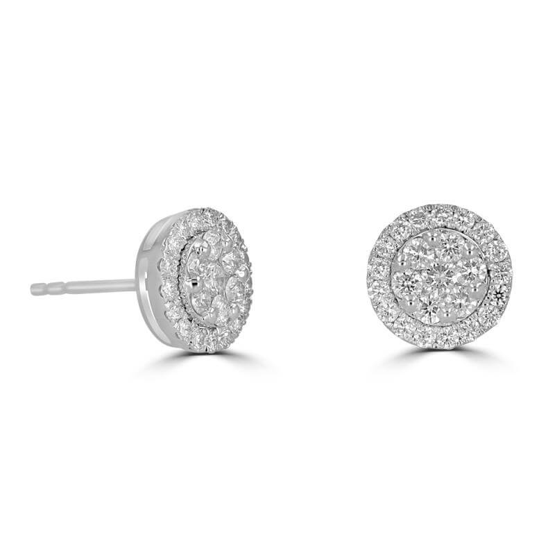 JCX391745: ROUND DIAMOND EARRINGS