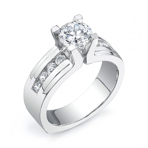 JCX391306: Floating Diamond Engagement Ring