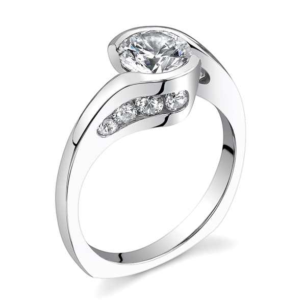 JCX391308: Floating Diamond Engagement Ring
