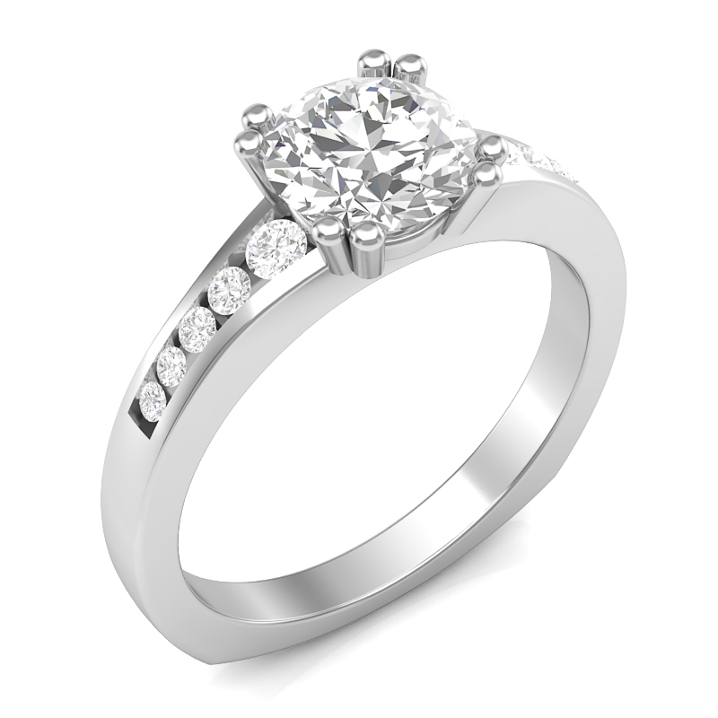 JCX391311: Channel Set Engagement Ring