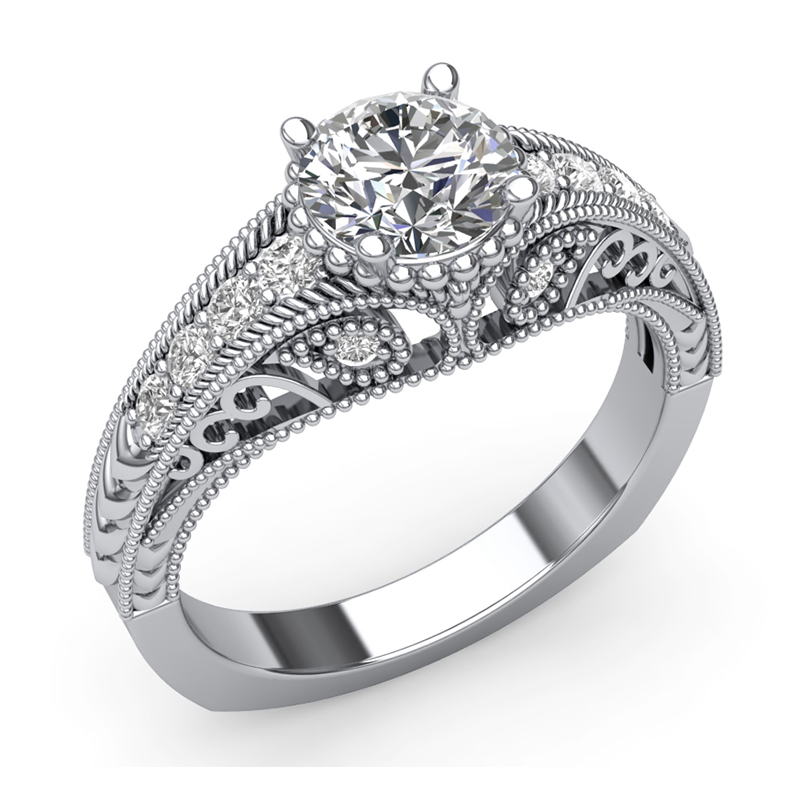 JCX391211: Vintage Diamond Engagement Ring