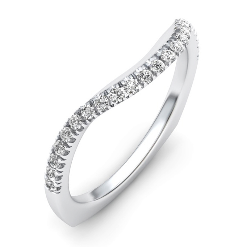 Wedding Band Available in 14k or 18k White Gold, Yellow Gold, Rose Gold or Pl...