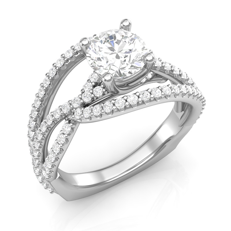 JCX391230: Twisted Shank Engagement Ring