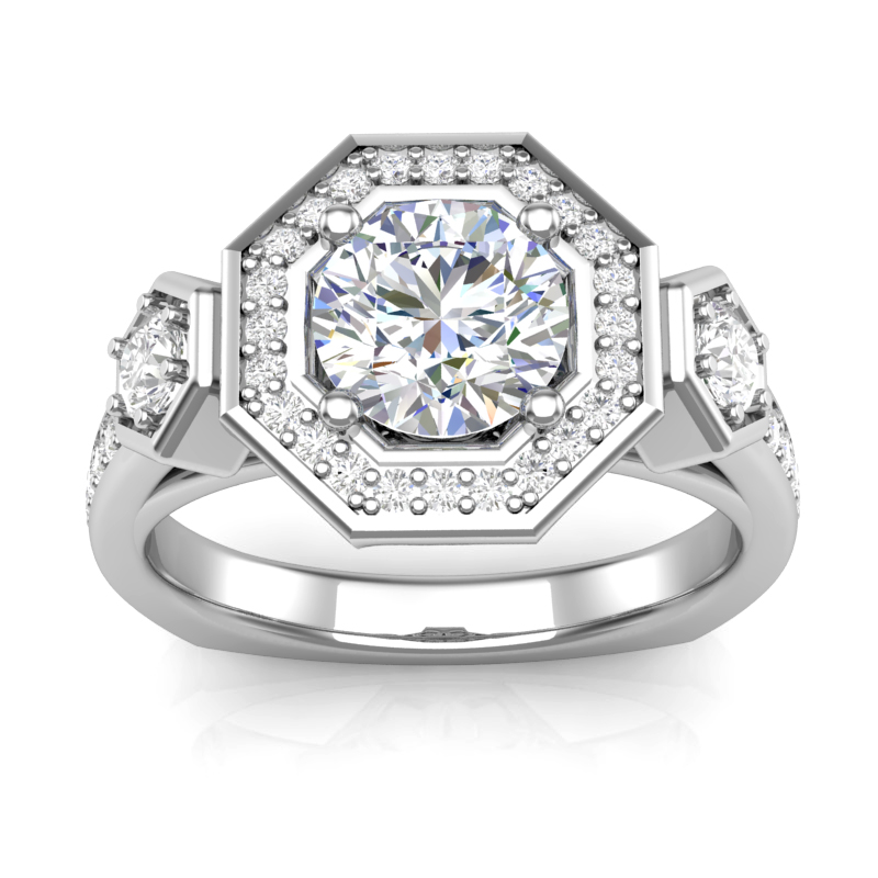 JCX391248: Halo Engagement Ring
