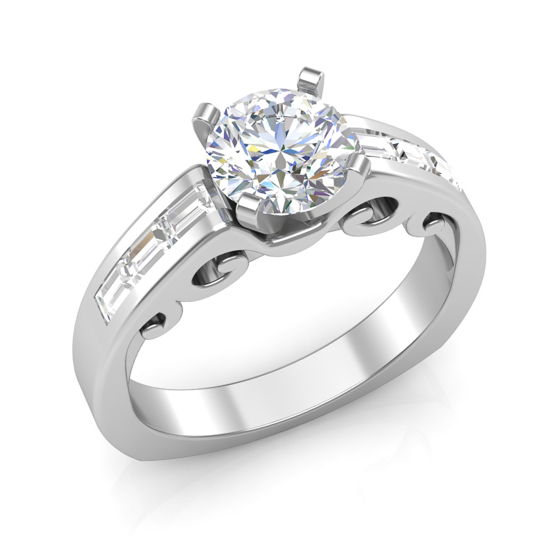 Diamond Engagement Ring w/ Adjustable Head - Available in Multiple Sizes