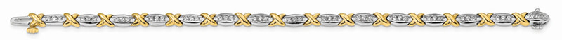 JCX1718: 14ktt Polished Lab Grown Diamond SI1/SI2; G H I; Tennis Bracelet