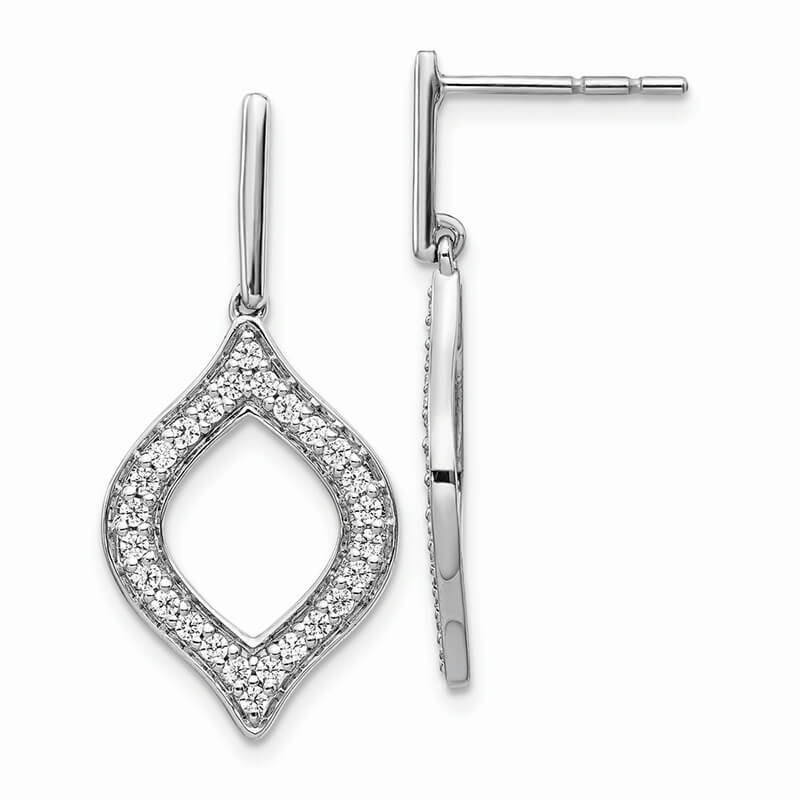 JCX1798: 14kw Lab Grown Diamond SI1/SI2; G H I; Fancy Dangle Earrings