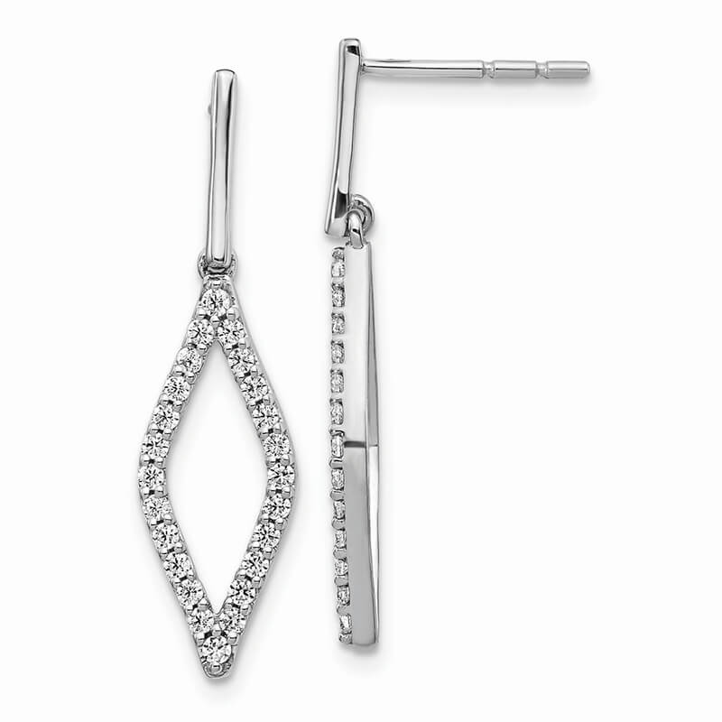 JCX1799: 14kw Lab Grown Diamond SI1/SI2; G H I; Fancy Dangle Earrings
