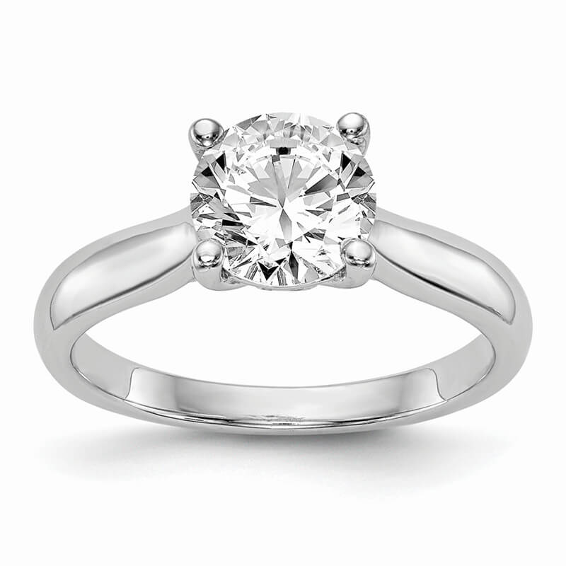 JCX515: 14K White Gold Diamond Semi-Mount Engagement Ring
