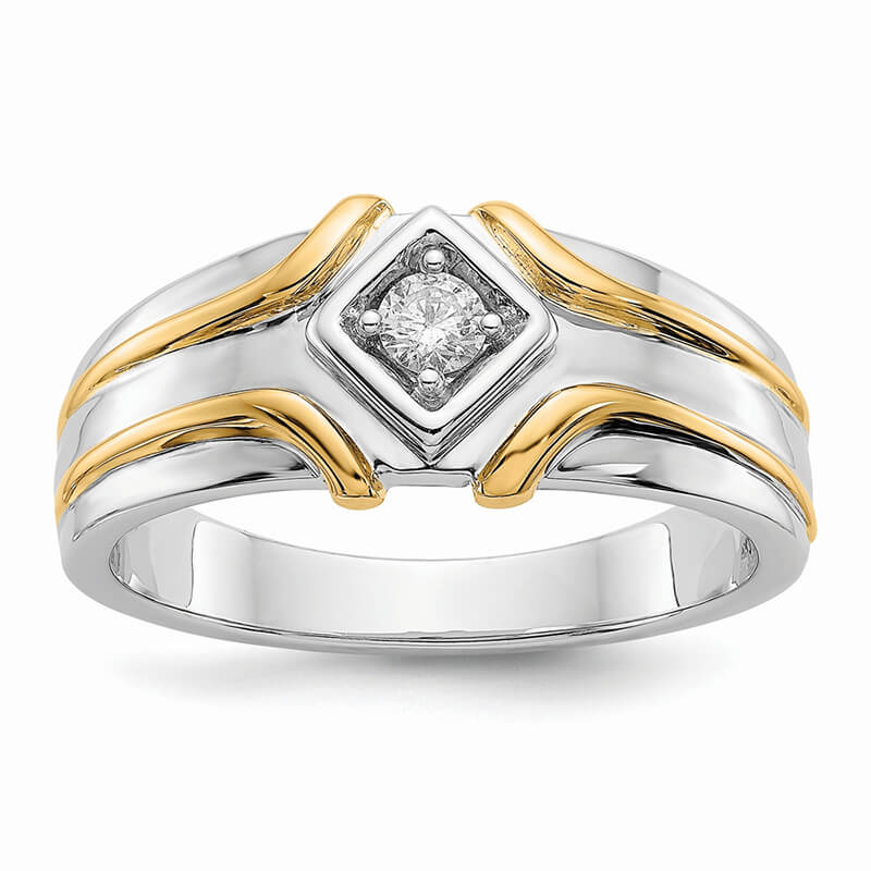 JCX1688: 14ktt Lab Grown Diamond SI1/SI2; G H I; Men's Ring