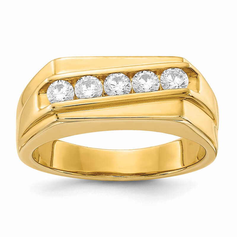 JCX1415: 14ky Lab Grown Diamond SI1/SI2; G H I; Men's Ring