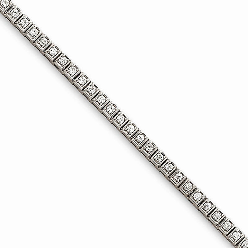 JCX1896: 14kw Lab Grown Diamond SI1/SI2; G H I; tennis bracelet