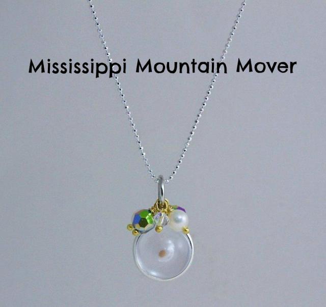 JCSJCS1239: Mississippi Mountain Mover Earrings - A daily reminder that 